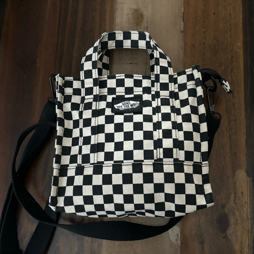 Vans checkered mini tote crossbody